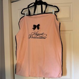 Agent Provocateur Pink and Black Garment Bag